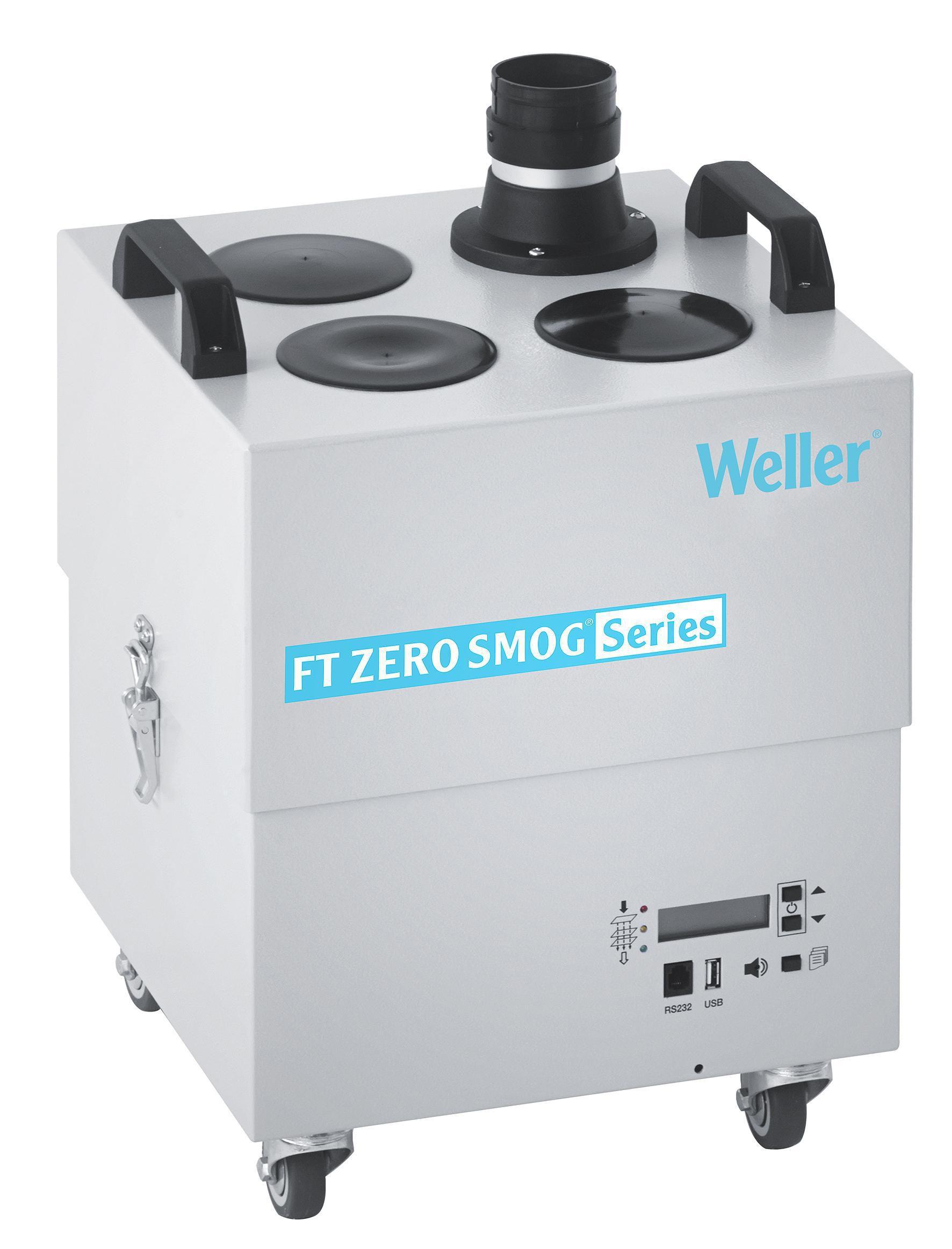 Weller Zero Smog 4V, 230V Solder Fume Extractor, Gases, Solvents, 275W, Type F - Schuko plug, Type G - British 3-pin