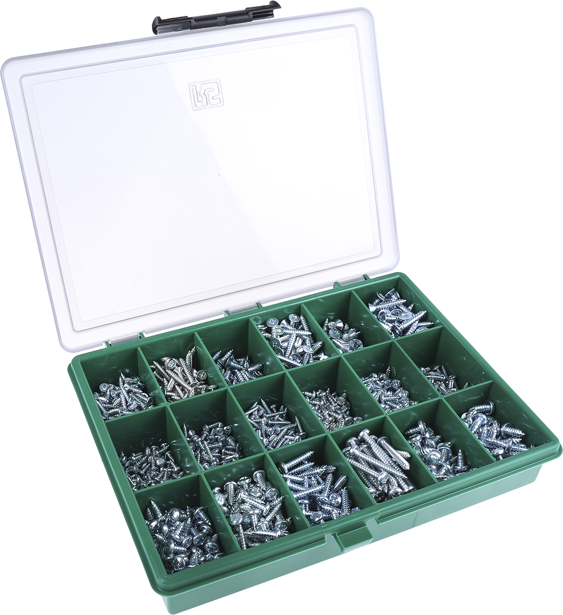 RS PRO Steel 1230 Piece Pozidriv Drive Screw/Bolt Kit