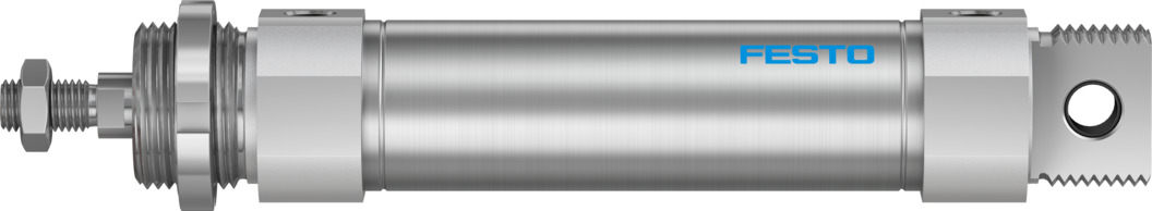 Festo 100 mm Pneumatic Roundline Cylinder - 195994 DSNU Series, Double Acting Acting