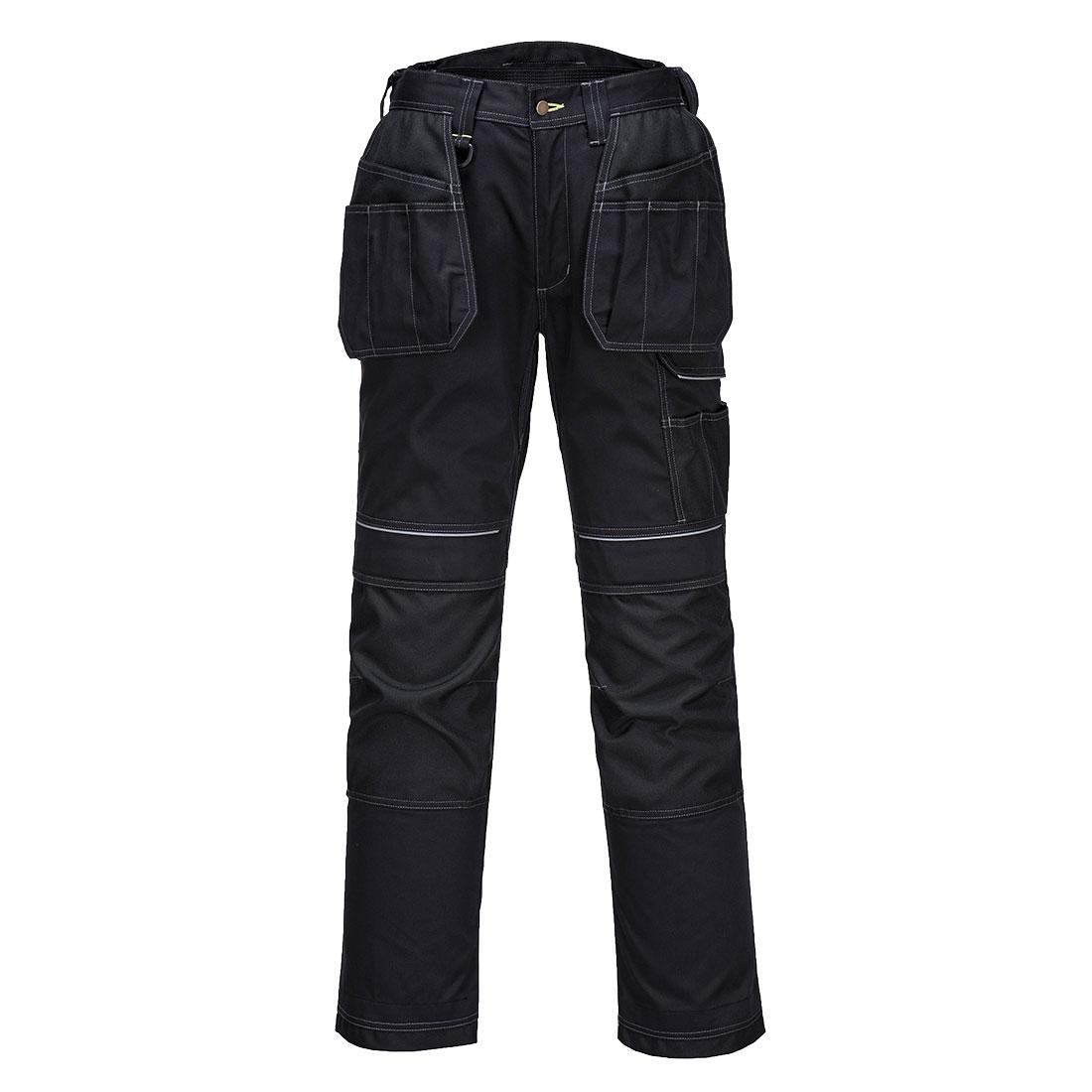 Portwest T602 Unisex's Black 65% Polyester, 35% Cotton, Size 38 31in L