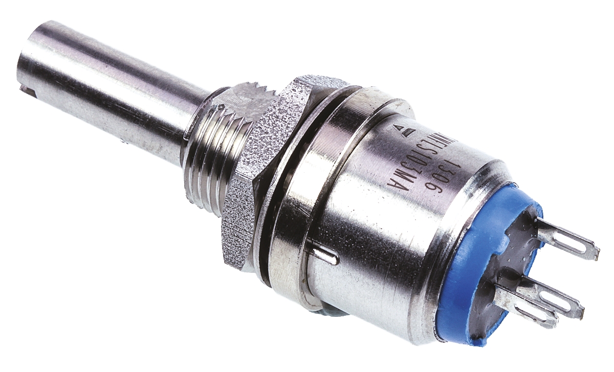 Vishay P13SM 10kΩ Rotary Potentiometer 1-Gang Panel Mount, P13SMNFLS103MA