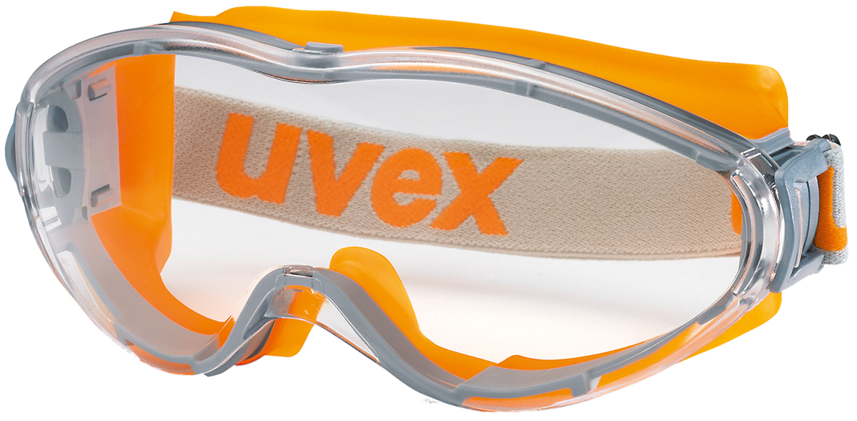 uvex ultrasonic, Scratch Resistant Anti-Mist Safety Goggles with Clear Lenses