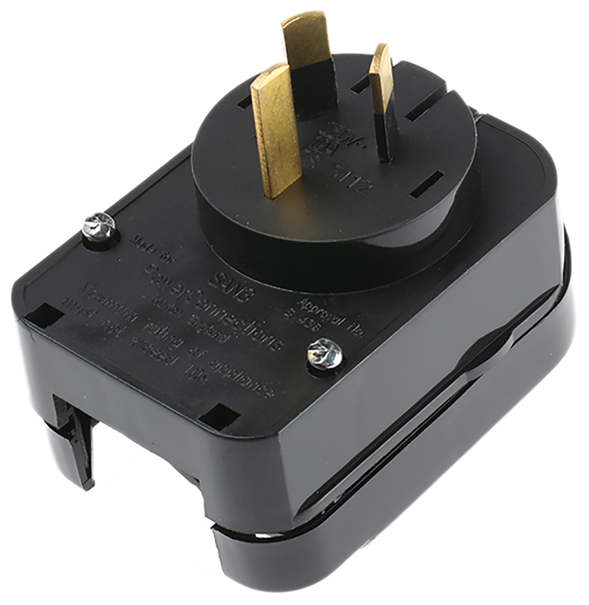 PowerConnections Europe to Australia Mains Connector Converter, Rated At 10A