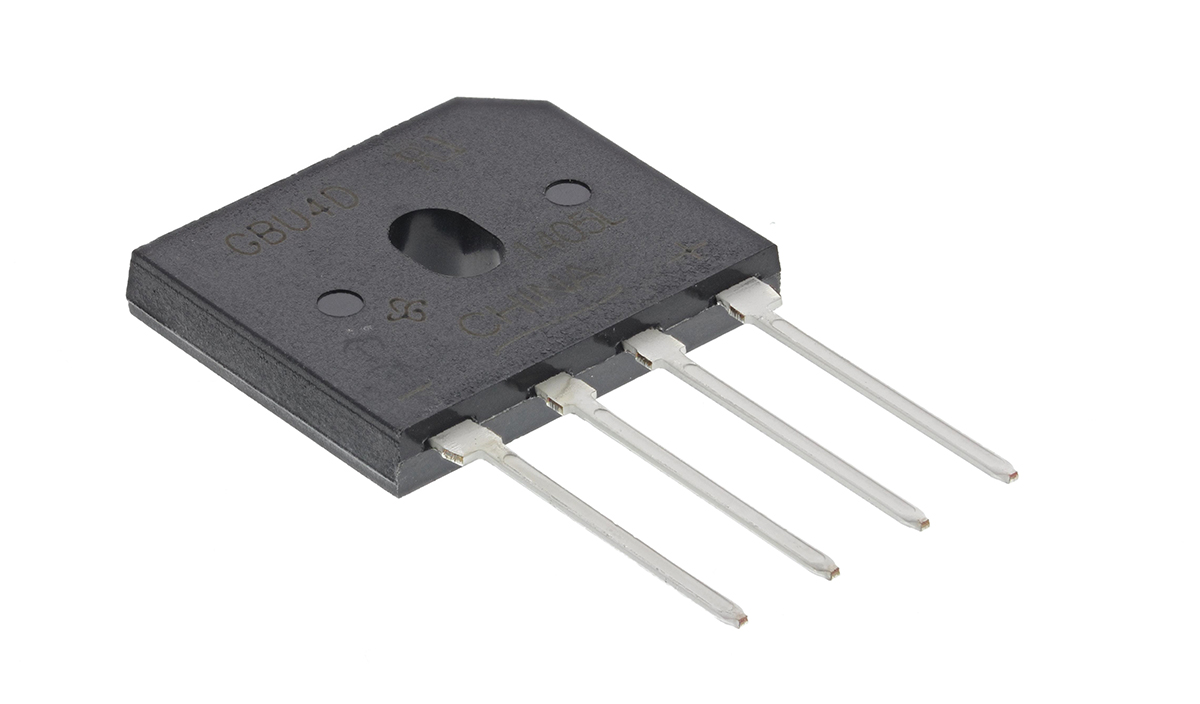 Vishay Bridge Rectifier, 4A, 200V, 4-Pin
