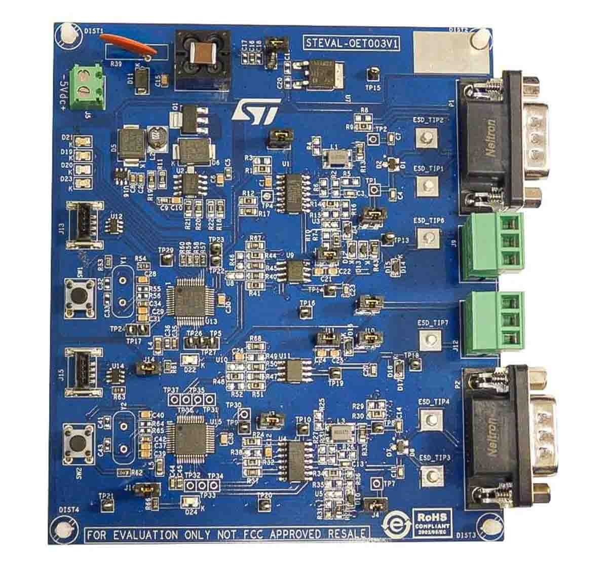 STMicroelectronics Evaluation Board Power Management for STM8AF528 for Automotive-Grade ESD Protection