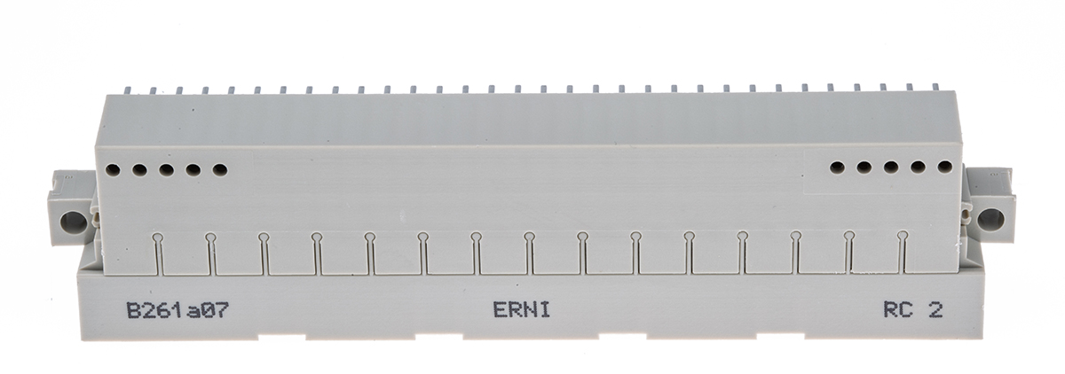 ERNI ERNIPRESS 128 Way 2.54mm Pitch, Type CD Class C2, 4 Row, Right Angle DIN 41612 Connector, Plug