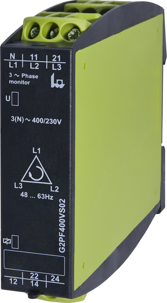 Tele Phase, Voltage Monitoring Relay, 3 Phase, DPDT, Maximum of 400 V, DIN Rail