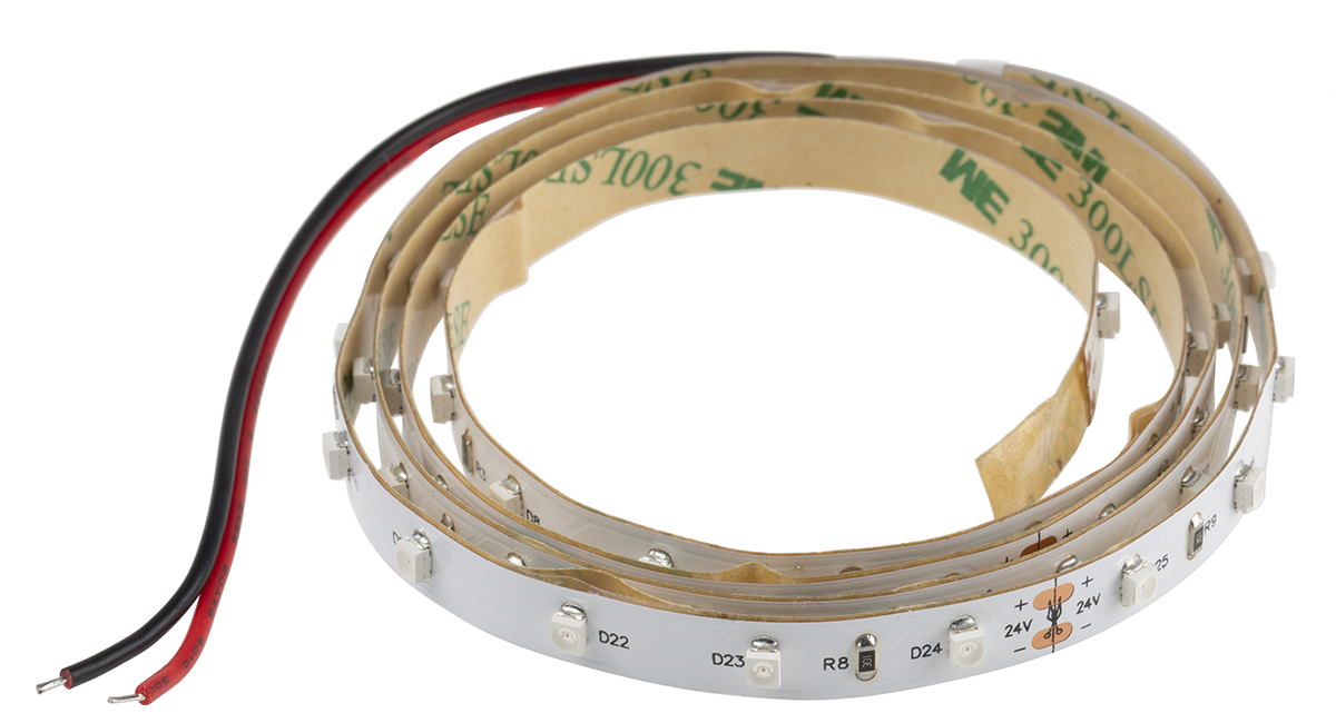 RS PRO 24V Yellow LED Strip Light, 1m Length