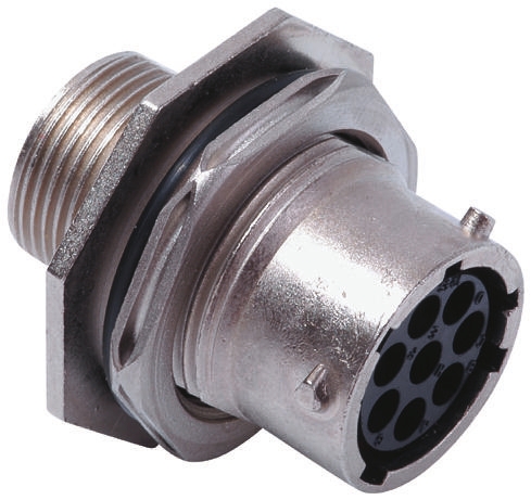 Souriau Sunbank by Eaton, UTO 4 Way Panel Mount MIL Spec Circular Connector Receptacle, Socket Contacts,Shell Size 10
