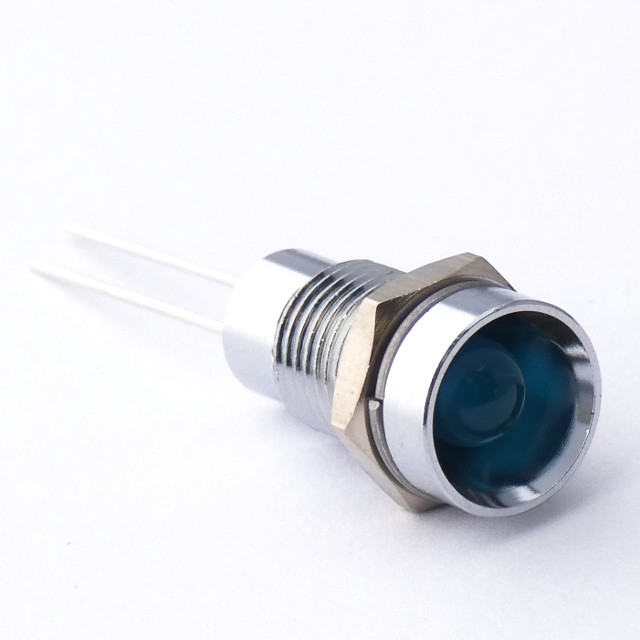 CML Innovative Technologies 1905X Series Blue Panel Mount Indicator, 3.8V, 8mm Mounting Hole Size, Lead Wires