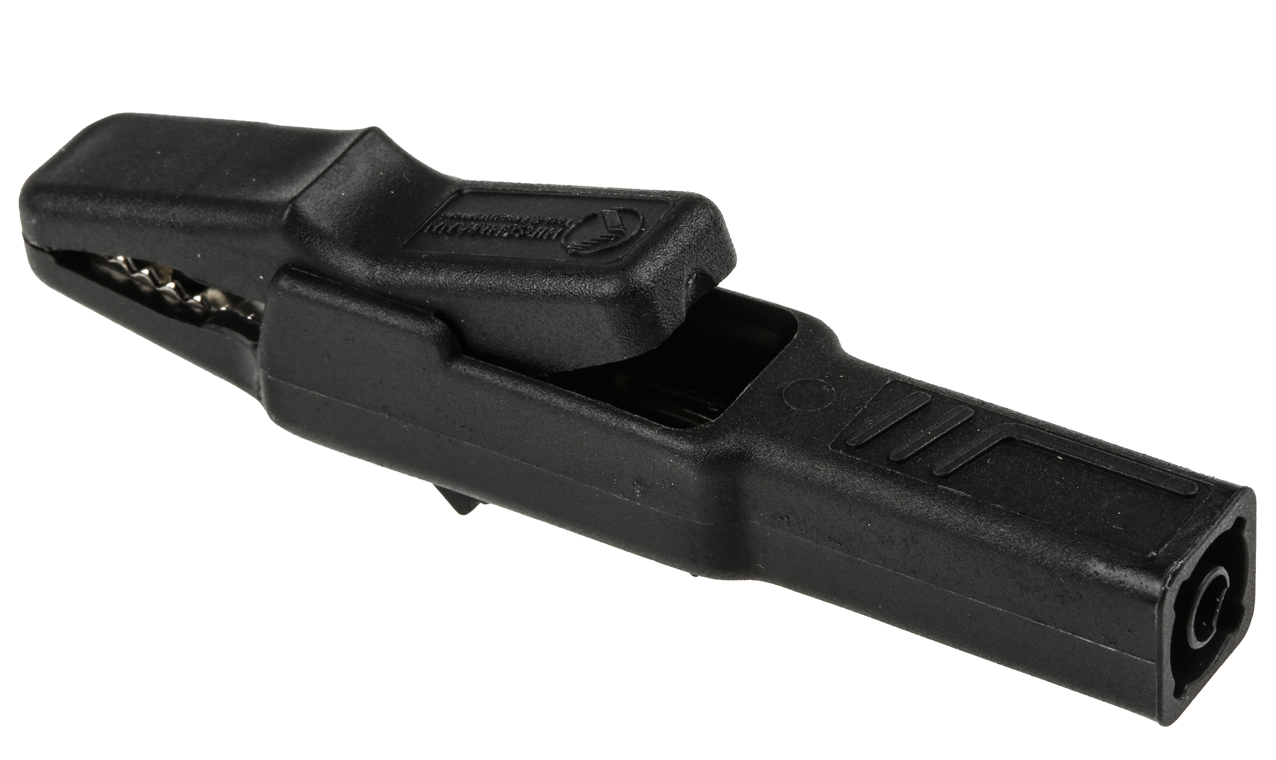 Hirschmann Test & Measurement Crocodile Clip 4 mm Connection, Brass Contact, 25A, Black