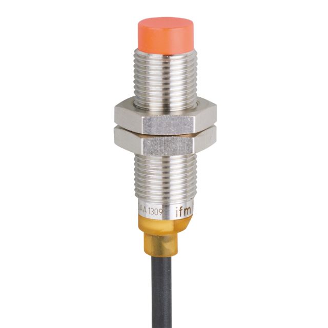 ifm electronic Inductive Threaded Barrel Proximity Sensor, M12, 7 mm Detection, PNP NO, 10 → 30 V dc