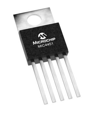 Microchip MIC4451ZT MOSFET Gate Driver 1, 12 A 5-Pin 20 V, TO-220