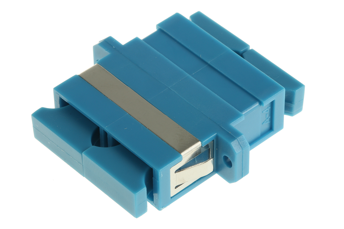 RS PRO SC to SC Single Mode Duplex Fibre Optic Adapter, 0.1dB Insertion Loss