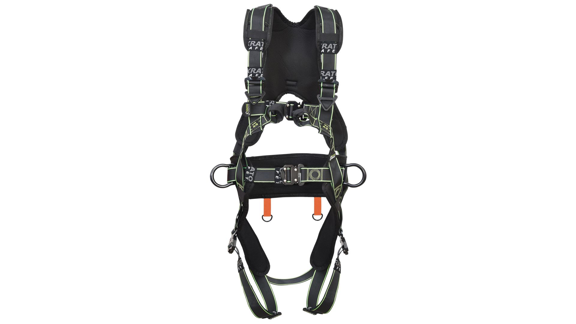 KRATOS SAFETY FA1020102 Back - Front - Lateral Attachment Safety Harness, 140kg Max, L/XL/XXL