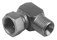 SMC Elbow Threaded Adaptor, R 1/4 Female to R 1/4 Male, Threaded Connection Style