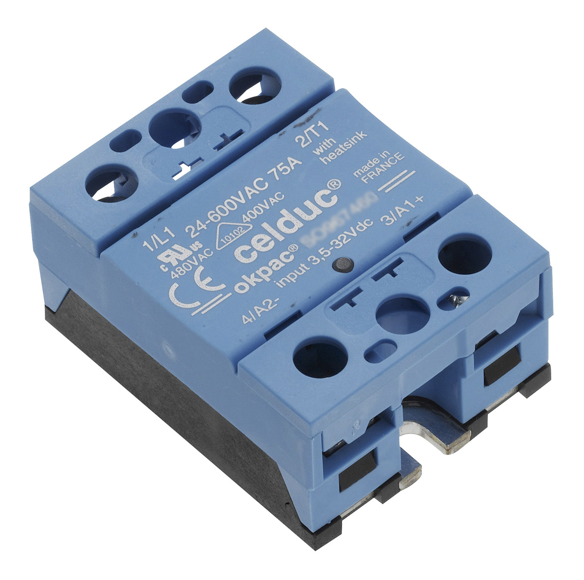 Celduc SO8 Series Solid State Relay, 50 A Load, Panel Mount, 275 V ac Load, 265V ac/dc Control