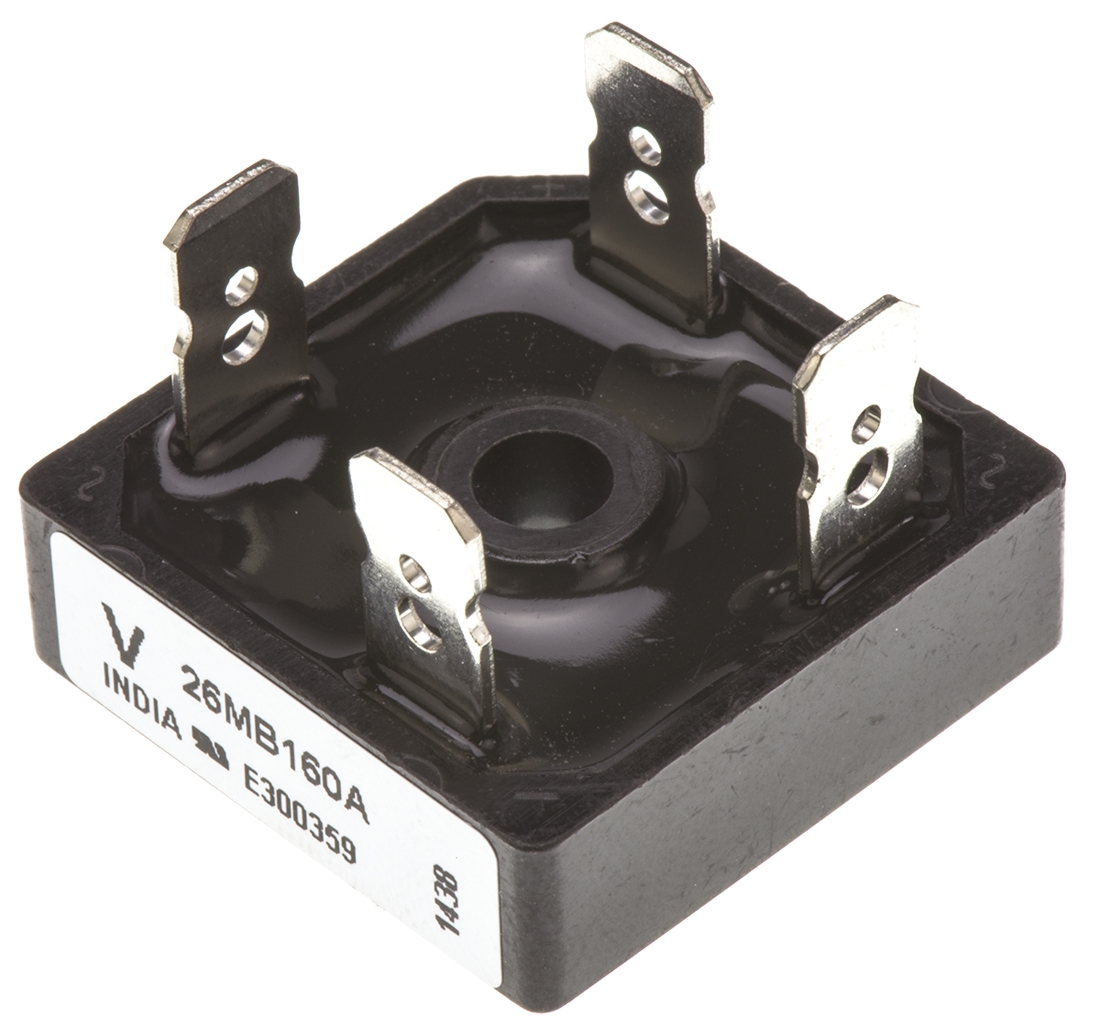 Vishay Bridge Rectifier, 25A, 1600V, 4-Pin