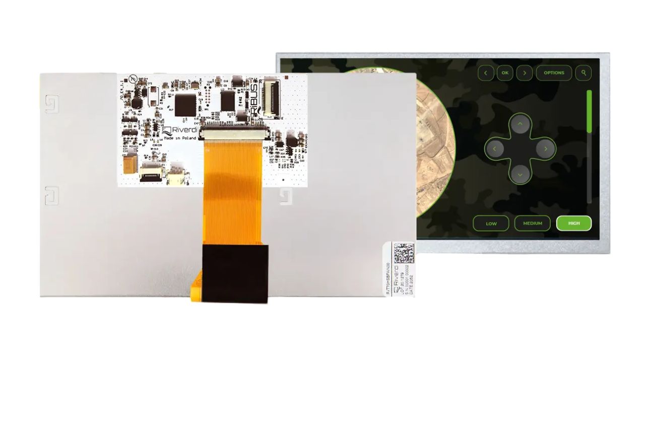 Riverdi RVT70HSBNWN00 IPS TFT TFT LCD Display, 7in, 1024 x 600pixels