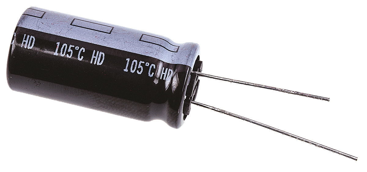 Panasonic 2200μF Aluminium Electrolytic Capacitor 35V dc, Radial, Through Hole - EEUHD1V222