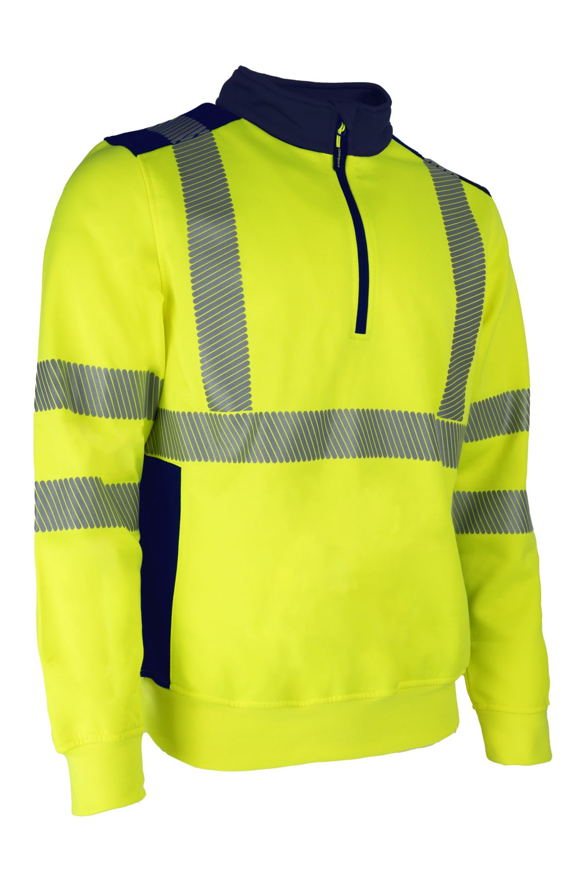 Coverguard Yellow/Navy Unisex Hi Vis Sweatshirt, XXXL