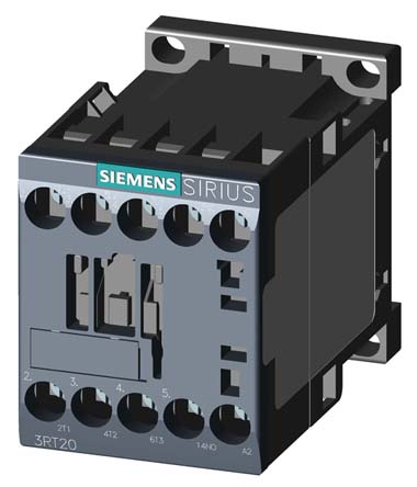 Siemens 3RT2 Overload Relay 3NO, 6.1 A F.L.C, 18 A Contact Rating, 0.4 W, 24 Vdc, 3P, SIRIUS