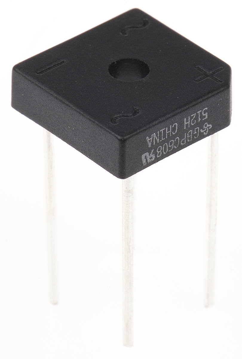 Vishay Bridge Rectifier, 6A, 800V, 4-Pin
