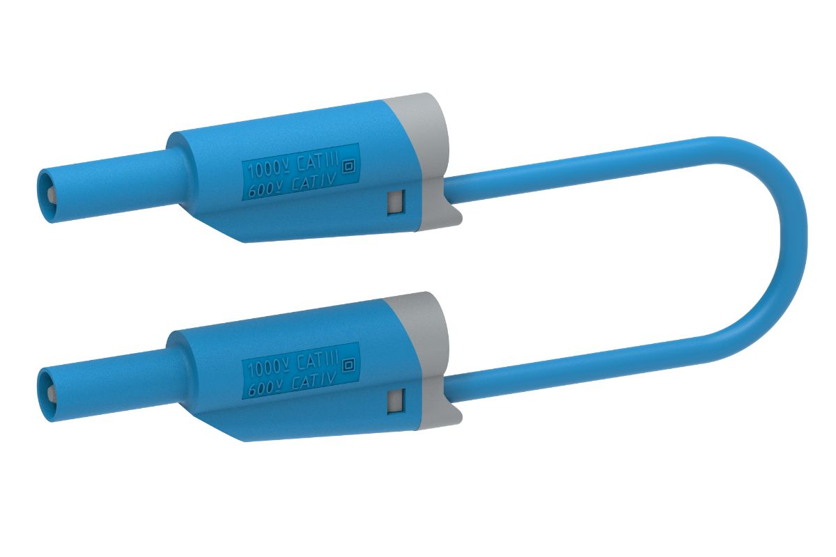 Electro PJP Test lead, 36A, 600V, Blue, 50cm Lead Length