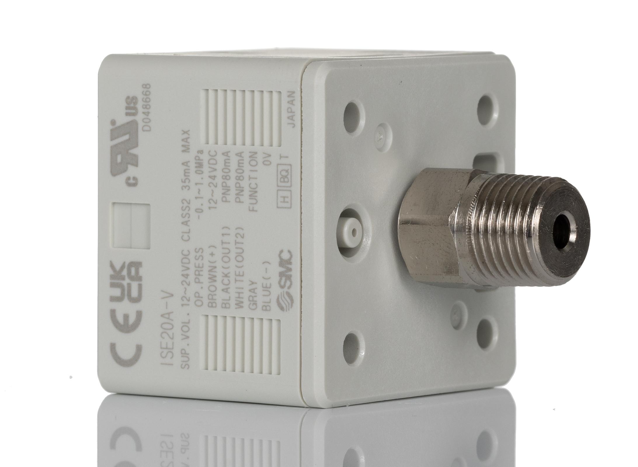 SMC Pressure Switch, 12 → 24V dc, IP40 10 bar