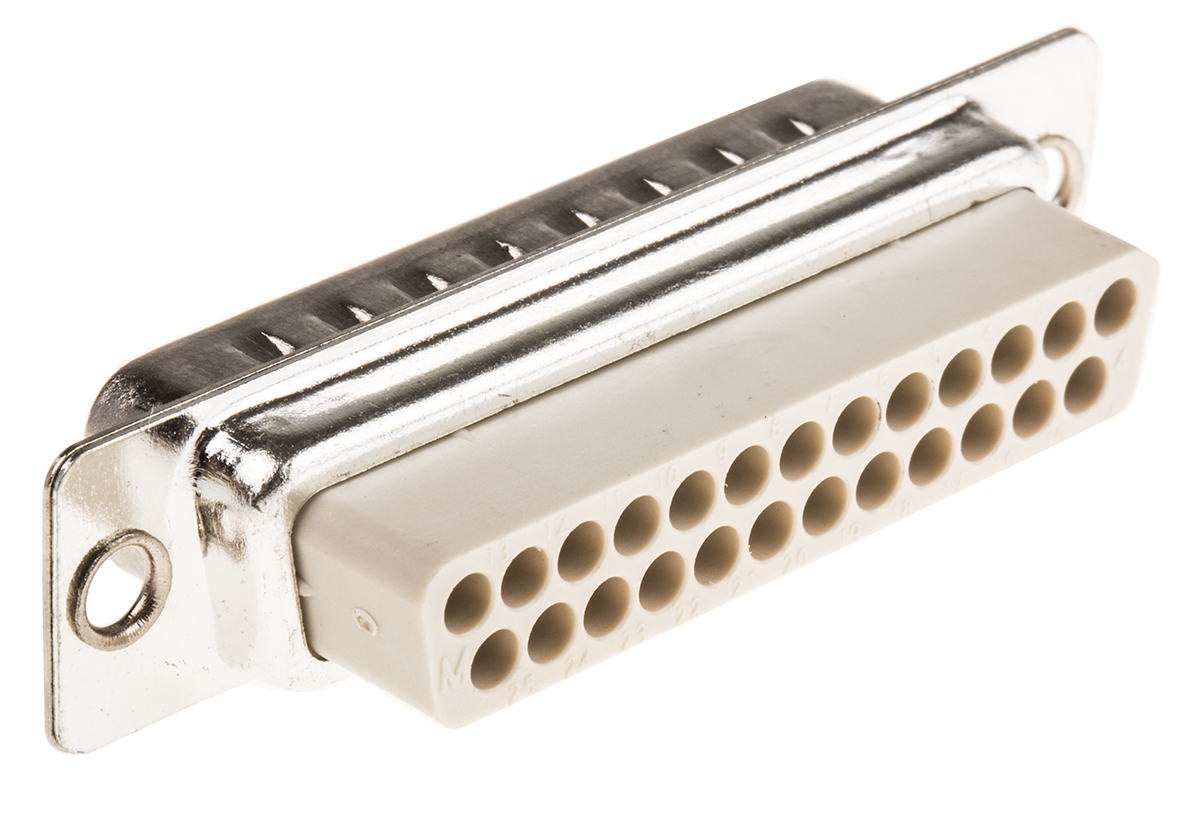 MH Connectors MHD 25 Way Cable Mount D-sub Connector Plug, 2.77mm Pitch