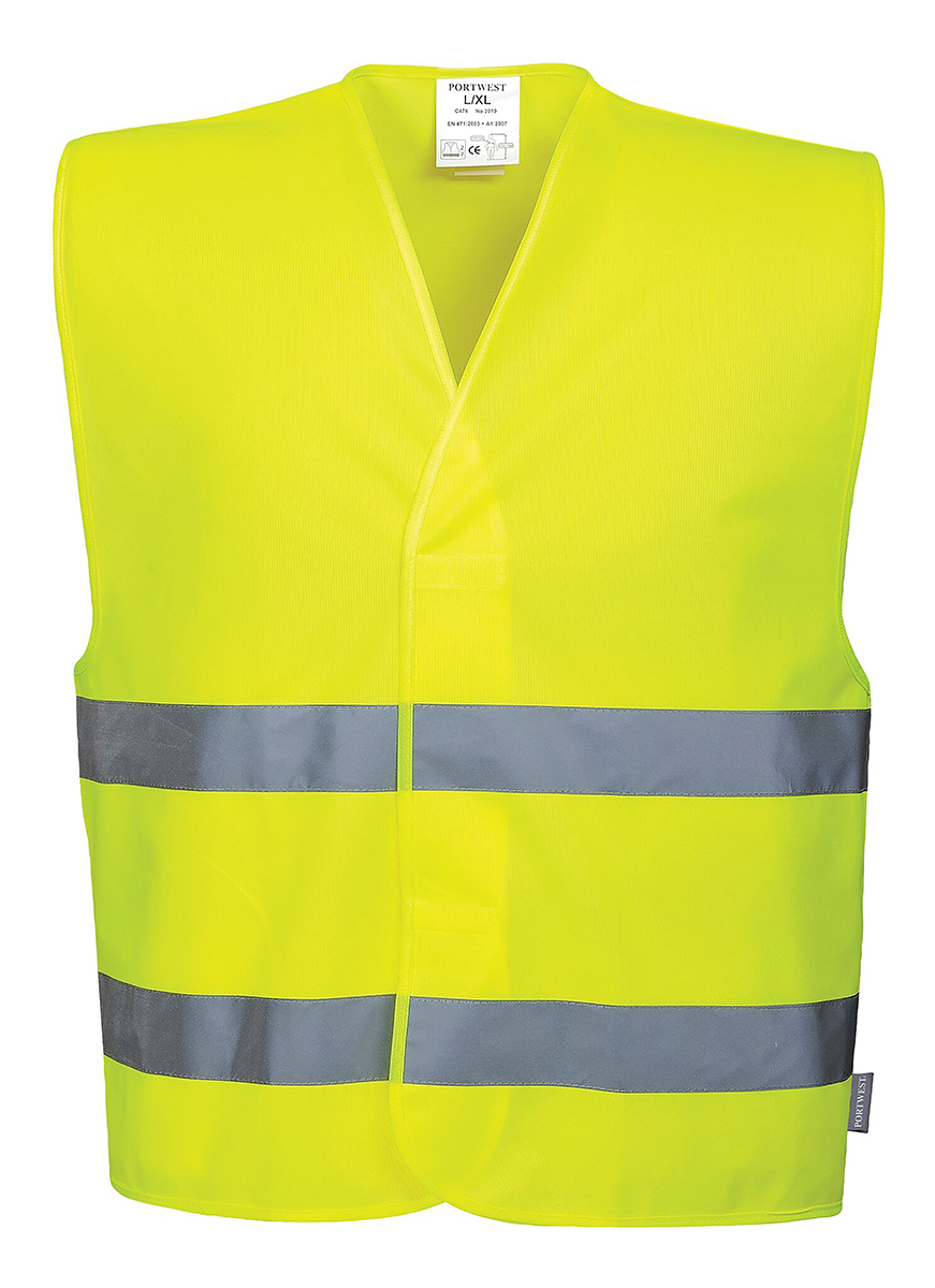 Portwest Yellow Hi Vis Vest, XXL/3XL