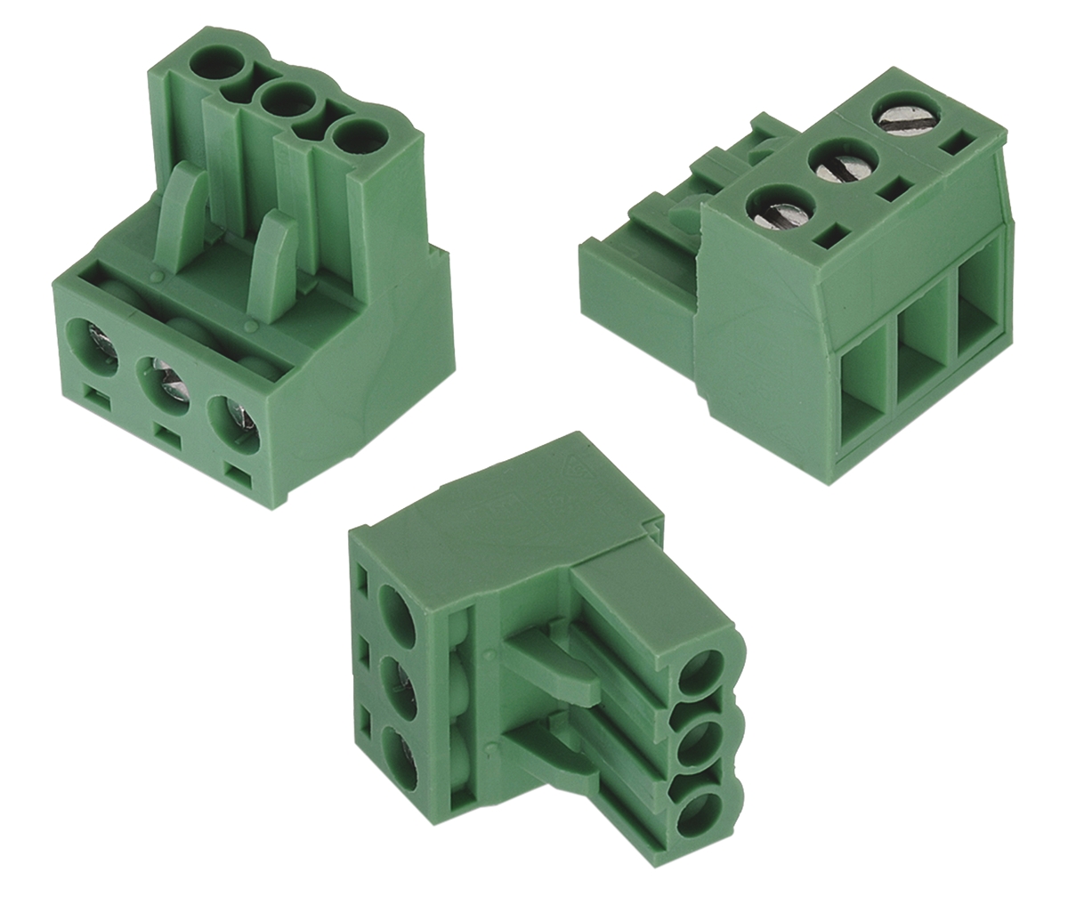Wurth Elektronik, 5.08mm Pitch, 351, 4 Way, , Pluggable Terminal Block, Plug, Cable Mount, Screw Termination,