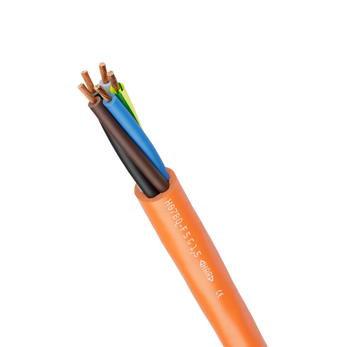Lapp Power 1 mm² 3 Core Power Cable, Orange Polyurethane, 50m