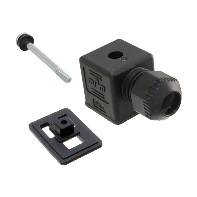 Molex 121202 2P+E DIN 43650 B DIN 43650 Solenoid Connector, 250 V ac, 300 V dc Voltage