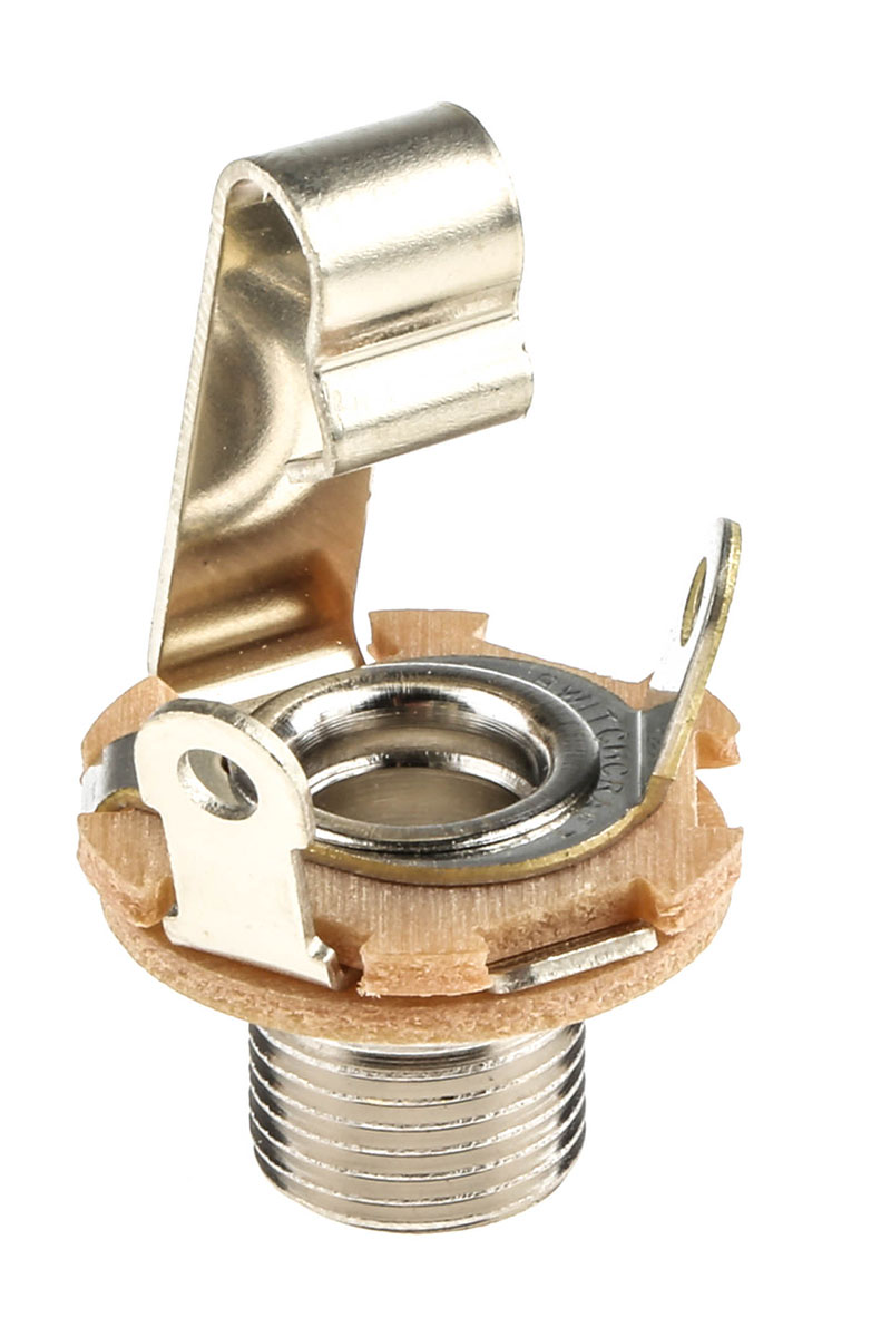 Switchcraft Jack Connector 6.35 mm Panel Mount Mono Socket, 2Pole