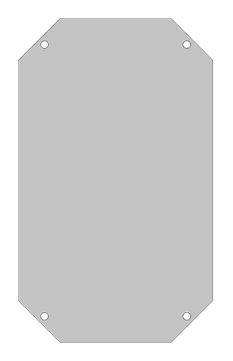 Fibox Galvanised Steel Mounting Plate, 1.5mm H, 250mm W, 350mm L for Use with ARCA 4030