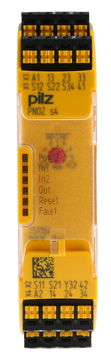 Pilz PNOZsigma PNOZ s4 C 1 Auxiliary Contacts Safety Relay 24V dc, Dual-Channel 3 Safety Contacts