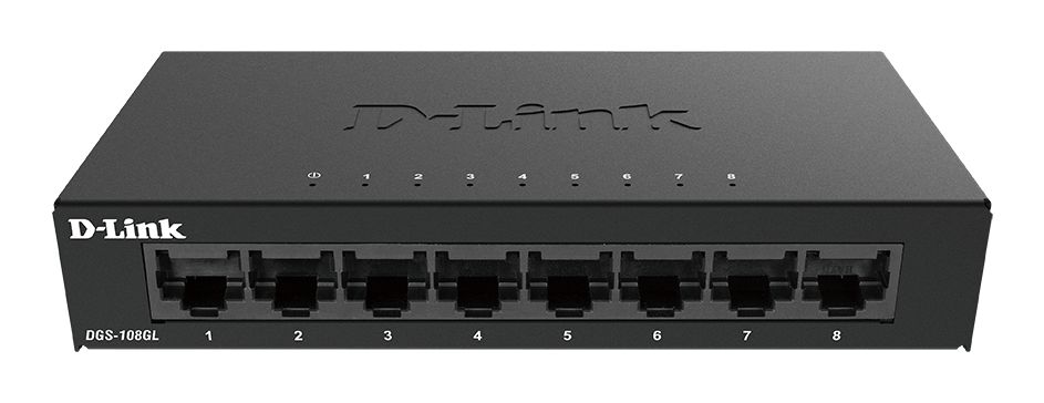 D-Link 8-Port Gigabit Unmanaged Desktop Switch DGS-105, Unmanaged 8 Port Gigabit Switch, EU