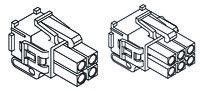 TE Connectivity, Mini-Universal MATE-N-LOK II Male Connector Housing, 4.14mm Pitch, 6 Way, 2 Row