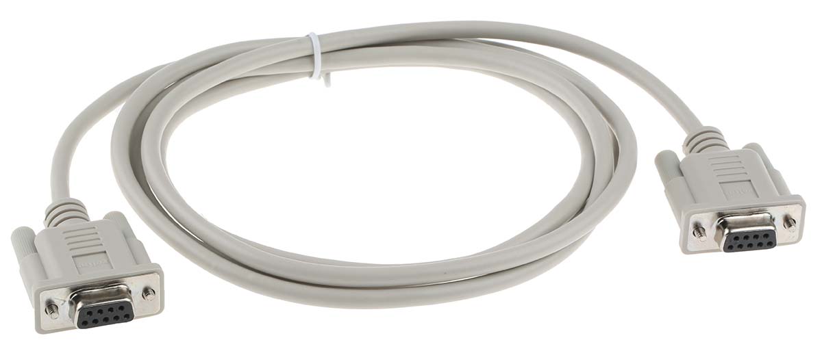 Roline Female 9 Pin D-sub to Female 9 Pin D-sub Serial Cable, 1.8m