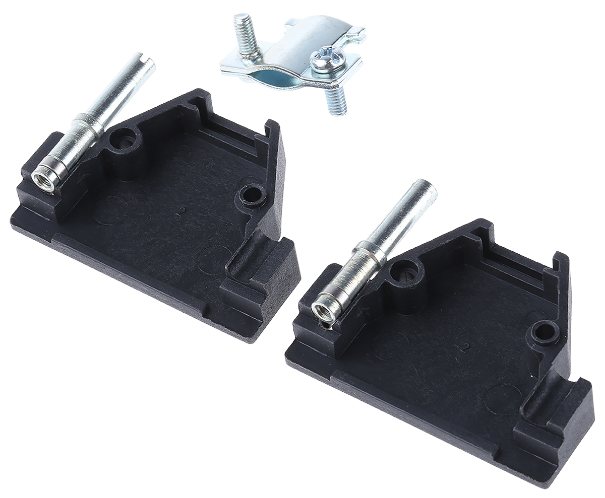 MH Connectors MHED Series ABS D Sub Backshell, 15 Way, Strain Relief