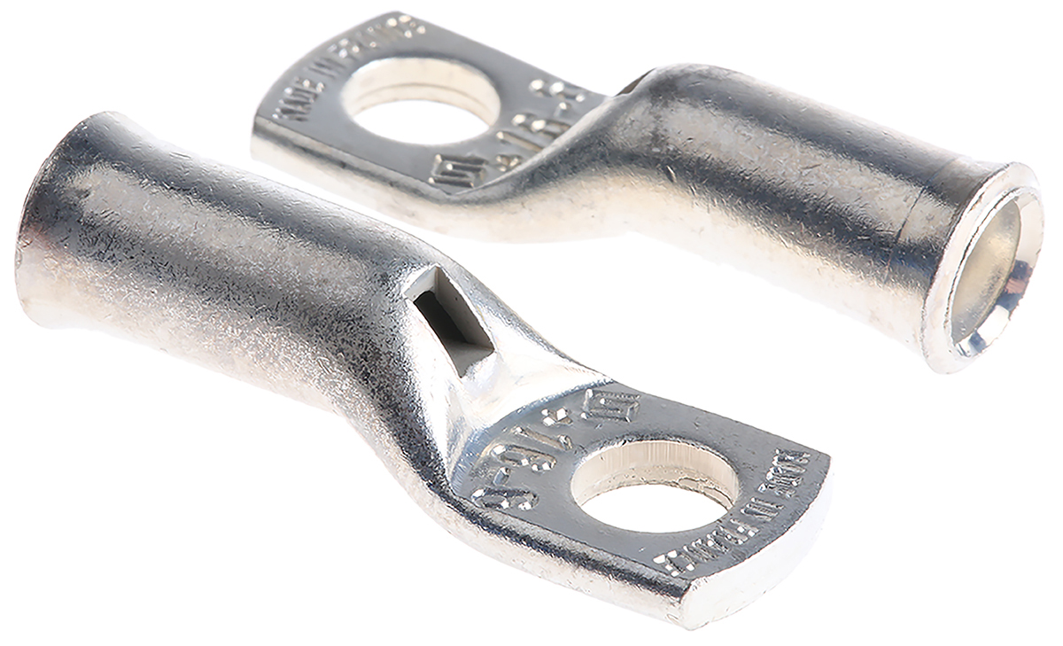 TE Connectivity, XCT Uninsulated Ring Terminal, 6mm Stud Size, 16mm² to 16mm² Wire Size