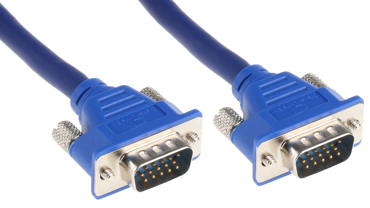 RS PRO Male VGA to Male VGA Cable, 15m Blue