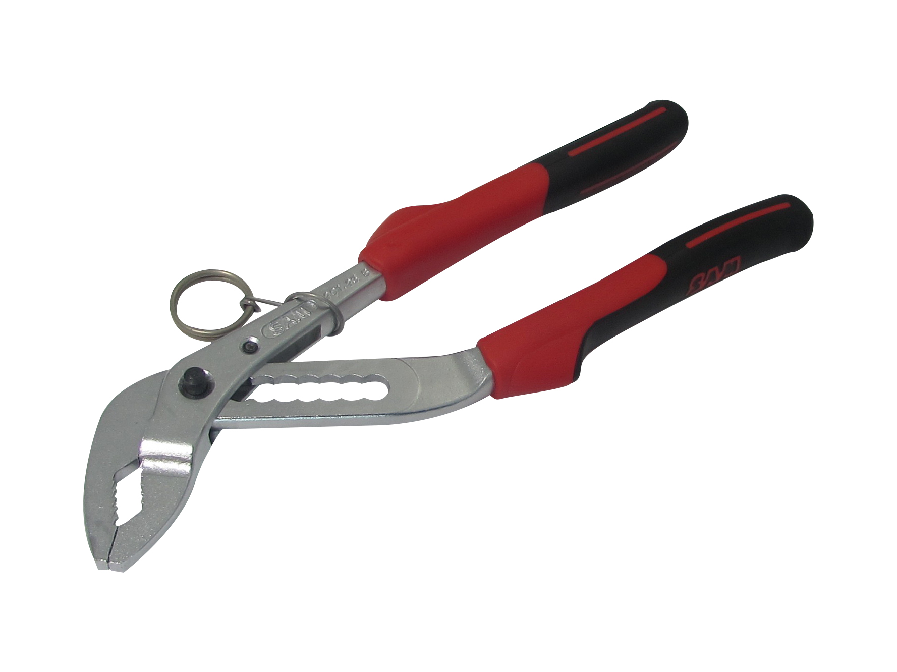SAM Water Pump Pliers, 250 mm Overall, Bent Tip, 40mm Jaw