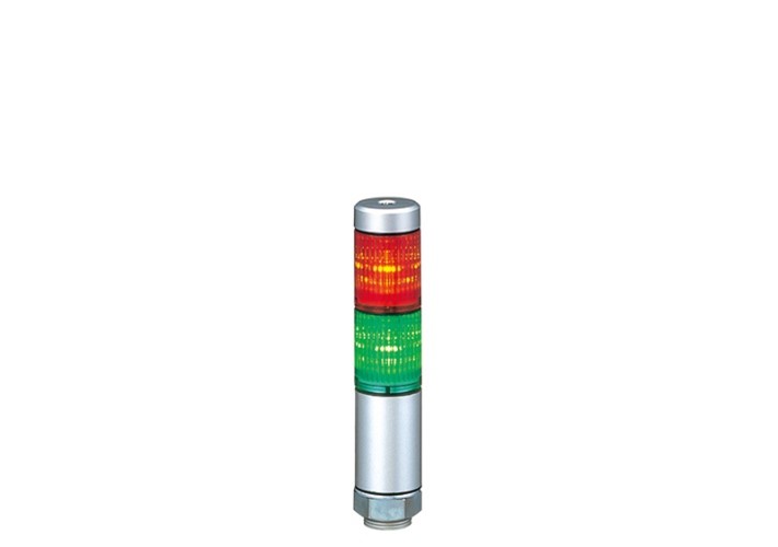 Patlite MPS Series Coloured Signal Tower, 2 Lights, 24 V ac/dc, Direct Mount