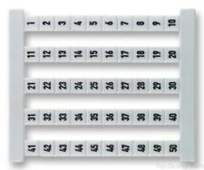 Weidmuller, DEK 6 Terminal Marker for use with Electronic Sub-Assemblies, Plug-In Connectors, Weidmuller Cable