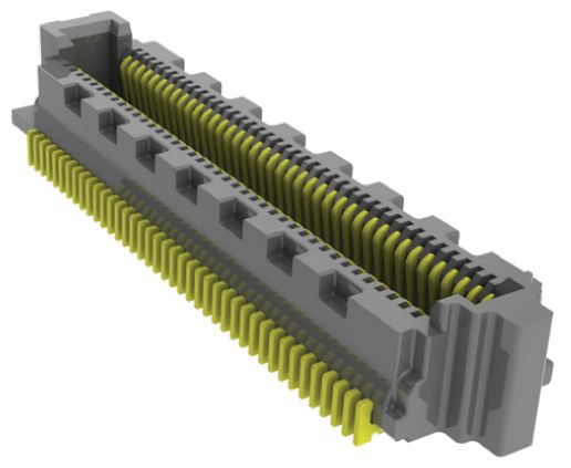 Samtec SS4 Series Straight Surface Mount PCB Socket, 100-Contact, 2-Row, 0.4mm Pitch, Solder Termination