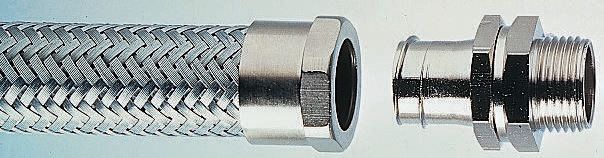 Adaptaflex Flexible Conduit, 25mm Nominal Diameter, Galvanised Steel, Metal