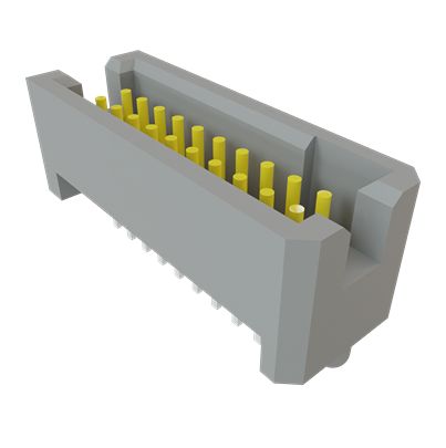 Samtec TFC Series Vertical Surface, Through Hole PCB Header, 10 Contact(s), 1.27 mm Pitch, 2 Row, Shrouded