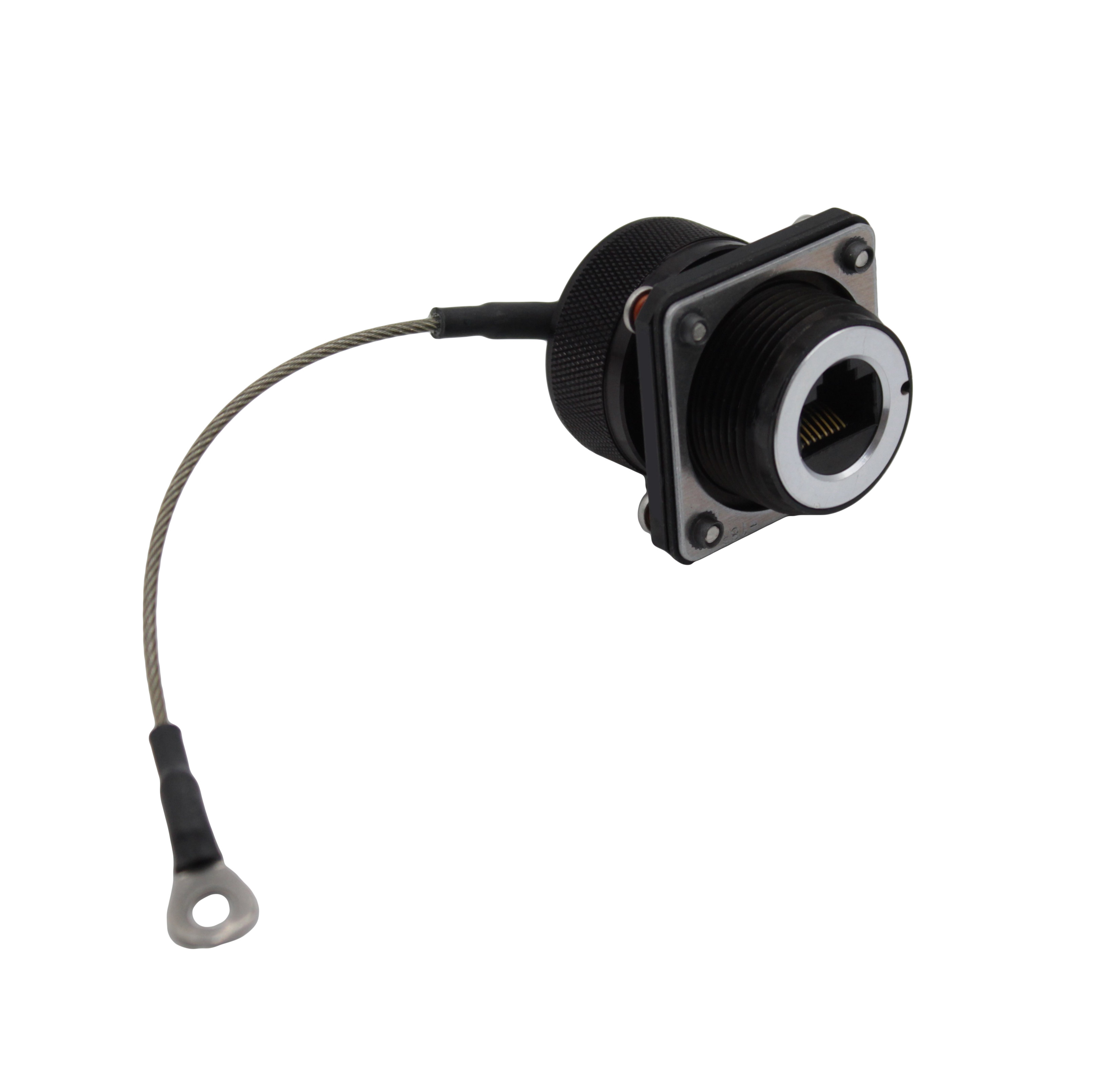 Bulgin 600 Series - Ethernet Buccaneer Connectors Series Female Ethernet Connector, Flange Mount, Cat5e Straight